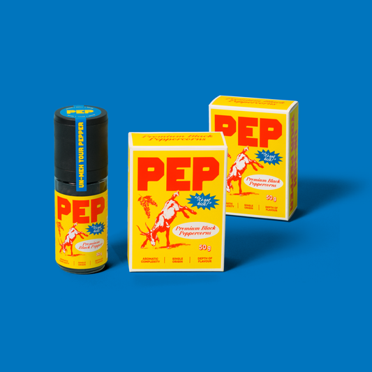 Pep Pepper Grinder + 2 Refill Packets