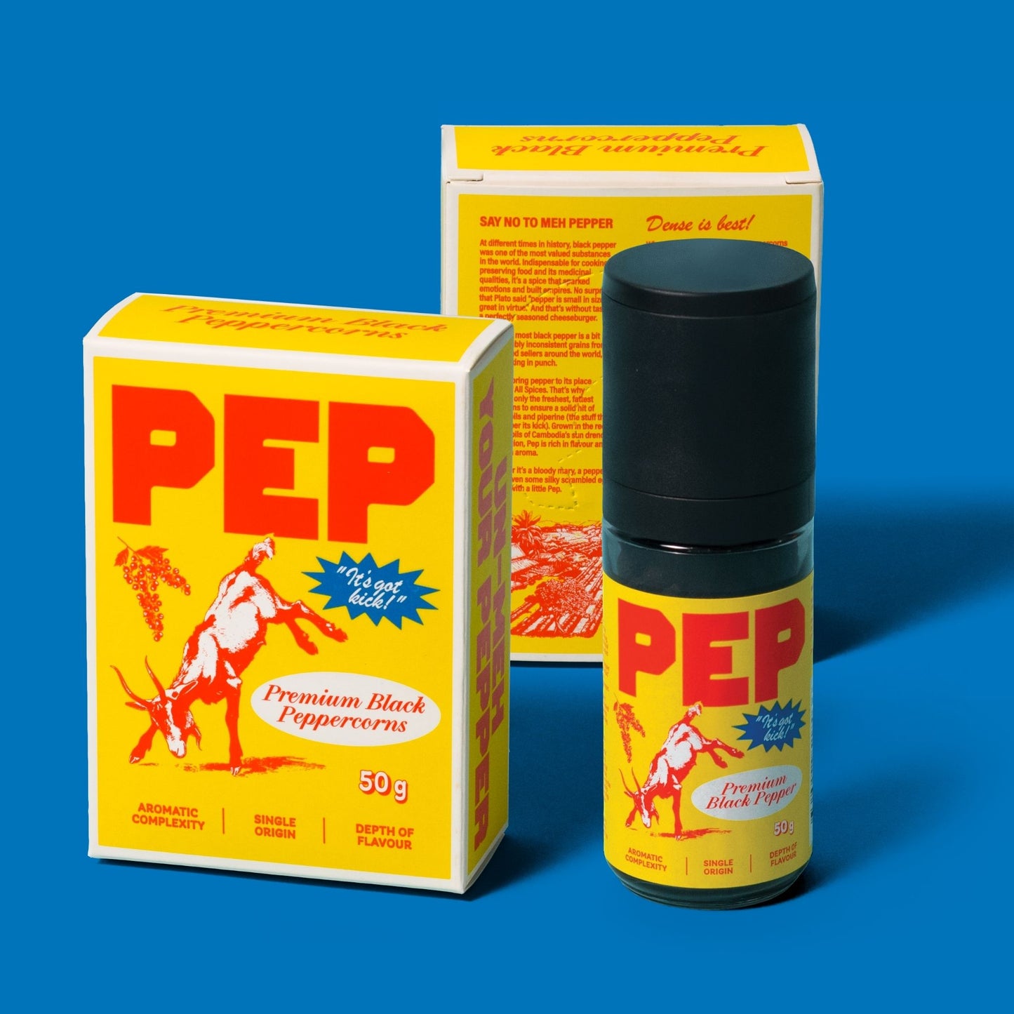 Pepper Grinder + 2 Refill Packs