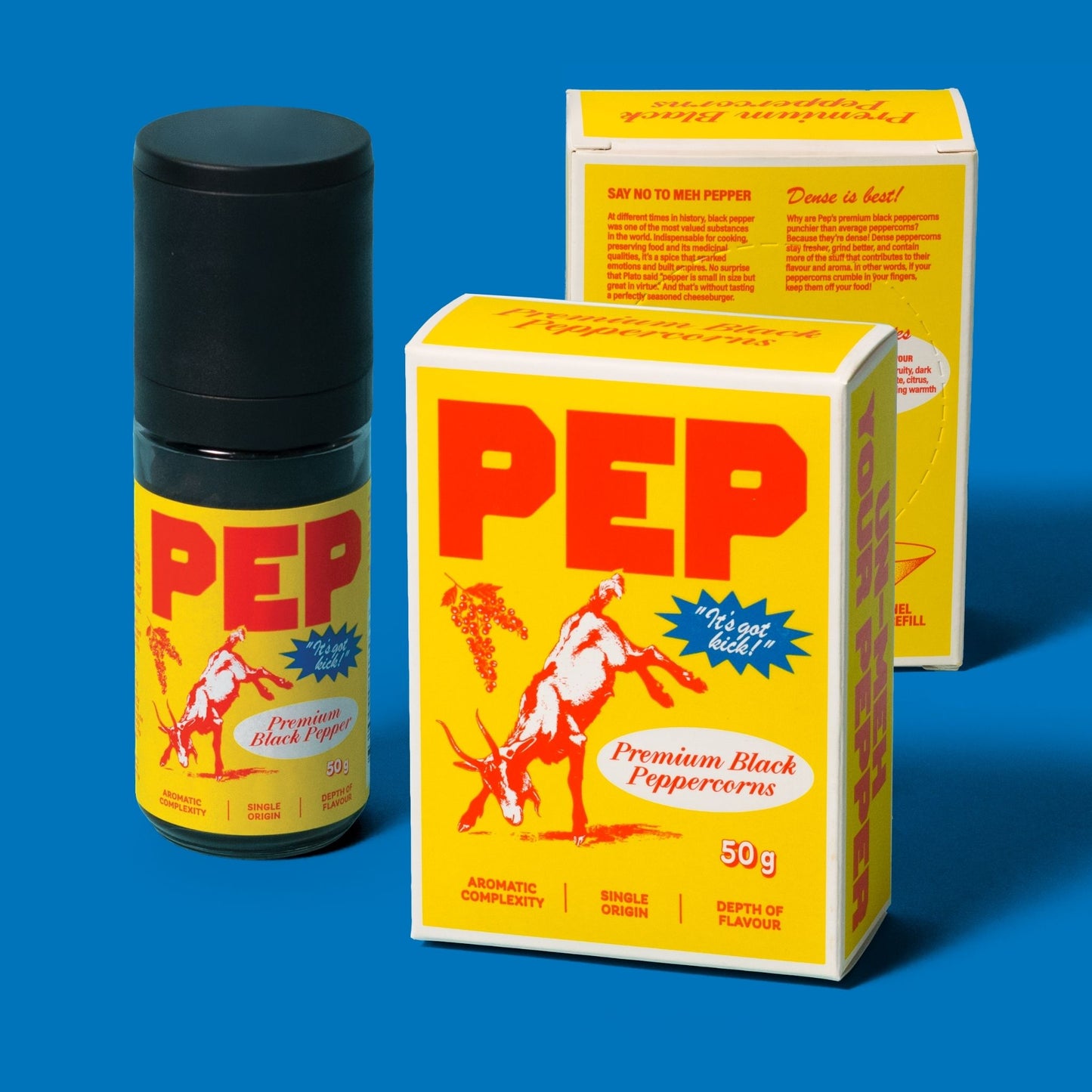 Pepper Grinder + 2 Refill Packs
