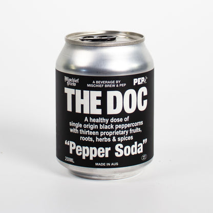 The Doc Pepper Soda – 4-Pack (250 ml Cans)