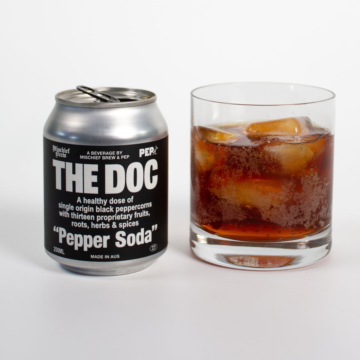 The Doc Pepper Soda – 24-Pack (250 ml Cans)